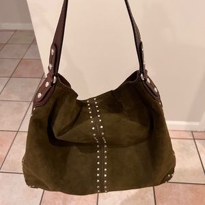 Michael Kors Olive suede purse